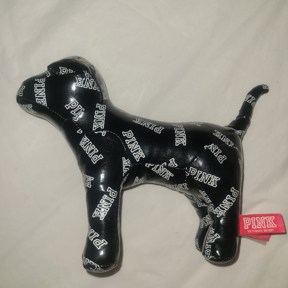 VS PINK pleather logo dog,  perfect condition dated 4/15